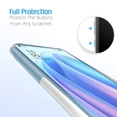 Ốp lưng silicon dẻo cho OPPO Reno7 / Reno7 Pro / Reno7 Z hiệu Ultra Thin trong suốt mỏng 0.6mm độ trong tuyệt đối chống trầy xước - Hàng nhập khẩu