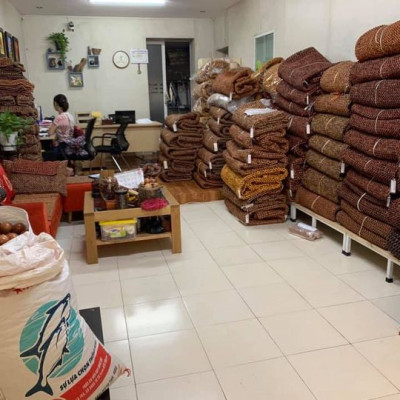 Chiếu Hạt Gỗ Trắc Bóng kích thước 2,2mx2m - Chiếu gỗ Mian ( video , hình thật )