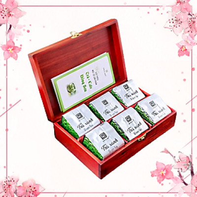 Hộp Quà Trà - 6 gói Olong Xanh (600gr) - Đông Sơn