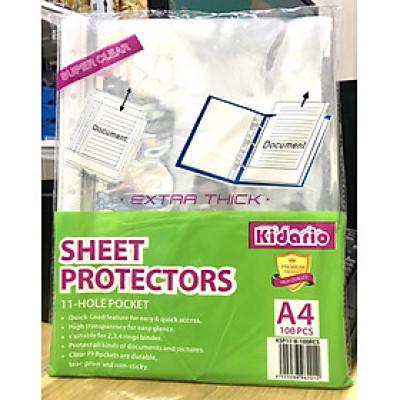 Bìa Lỗ A4 Dày Kidario KSP11-8-100PCS (900g)