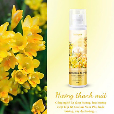 Tinh dầu xả vải Bell Home vàng 150g, Mềm vải, kháng khuẩn, hương thanh mát, lưu hương suốt ngày dài