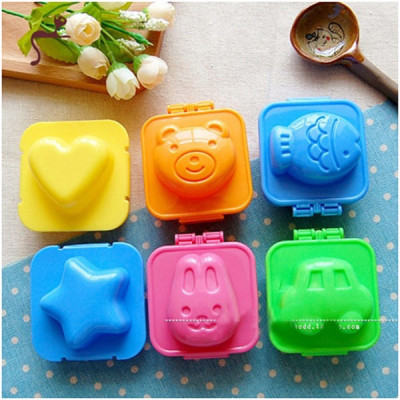 Bộ 6 khuôn cơm bento hình thú cho bé GS0035