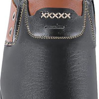 Giày Mọi Nam Da Bò Cao Cấp Màu Đen Phối Da HC7783