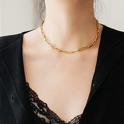 Dây chuyền vòng cổ titan mạ màu sang chảnh nam và nữ cá tính