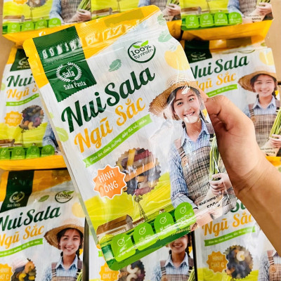 Nui Hữu Cơ Ngũ Sắc Hình Ống Ăn Kiêng Thực Dưỡng Thành Phần Rau Củ