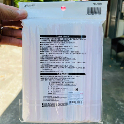 Set 100 ống hút Flexible Straw Ø5mmx190mm - Hàng nội địa Nhật Bản nhập khẩu chính hãng