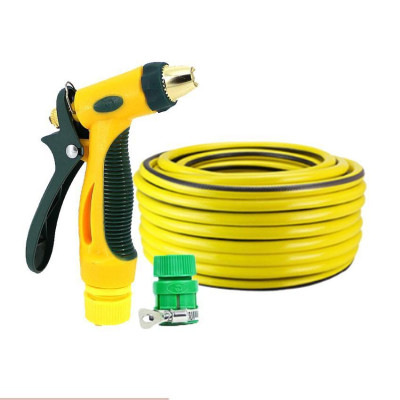 Bộ dây vòi xịt nước rửa xe,tưới cây tăng áp 3 lần 3-5M( nối nhựa xanh) 206317 TL