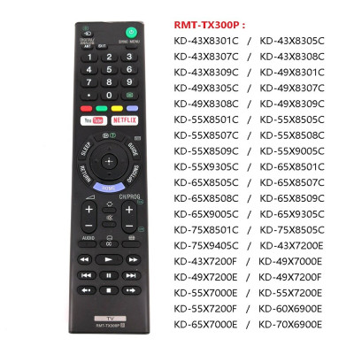 Remote điều khiển tivi dành cho Sony smart thông minh thông dụng nhất RMT-TX300P - Hàng nhập khẩu
