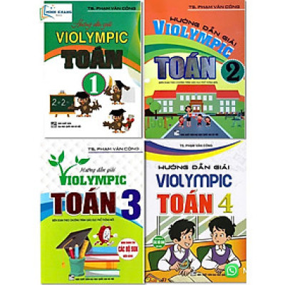 Combo Hướng dẫn giải violympic toán lớp 1,2,3,4 (dùng chung cho các bộ sgk hiện hành) (HA-MK)
