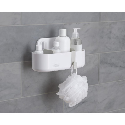 Kệ để đồ nhà tắm Joseph Joseph Duo (White) gắn tường tiện dụng, dễ dàng tháo lắp - 006346