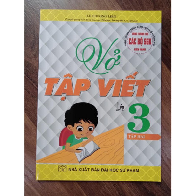 Sách - Combo Vở Tập Viết Lớp 3 - Tập 1 + 2 (Dùng Chung Cho Các Bộ SGK Hiện Hành)