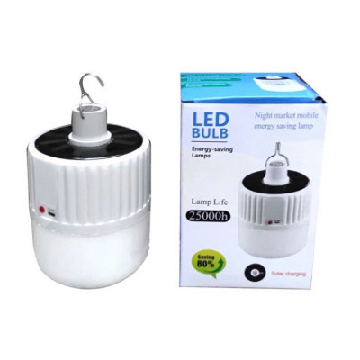 Bóng Đèn Led Năng Lượng Mặt Trời, Tích Điện 120W Siêu Sáng Sạc Pin Có 4 Chế Độ.