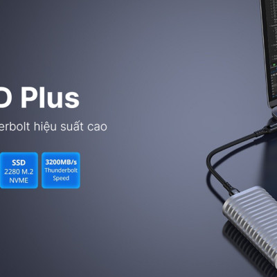 Box SSD TerraMaster D1 SSD Plus M.2 2280 NVMe 40Gbps Hàng chính hãng