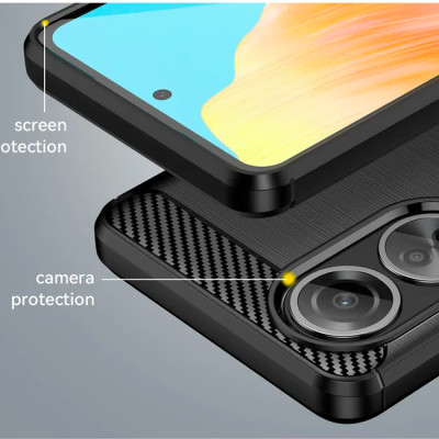 Ốp lưng chống sốc vân kim loại cho OPPO A58 hiệu Likgus (chuẩn quân đội, chống va đập, chống vân tay) - hàng nhập khẩu