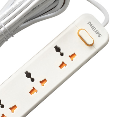 Ổ Cắm Điện 4 Lỗ 3 Chấu 5m Philips SPN1248WC/74 (2500W)
