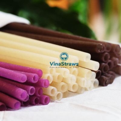 Ống mút gạo hút nước cam, cafe Vinastraws