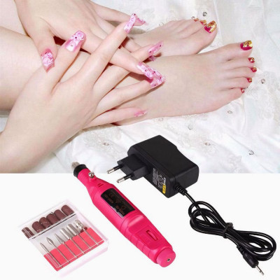 Máy mài nail YQ100 làm móng chuyên dụng, 6 đầu tháo lắp dễ dàng tốc độ mạnh mẽ - Hàng chính hãng
