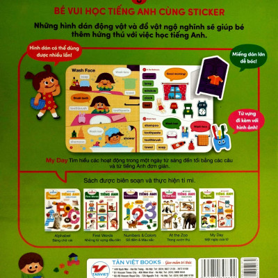 Bộ Sách Bé Vui Học Tiếng Anh Cùng Sticker (Bộ 5 Cuốn) (Tái Bản 2023)