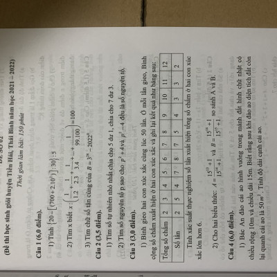 Tuyển chọn đề thi bồi dưỡng học sinh giỏi toán 6 ( chương trình mới)