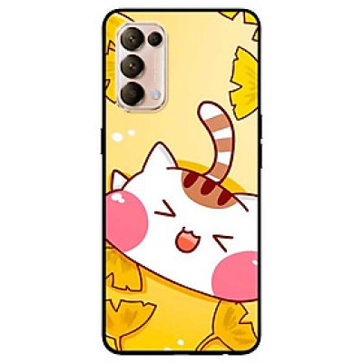 Ốp lưng dành cho Oppo Reno 5 mẫu Mèo May Mắn 3