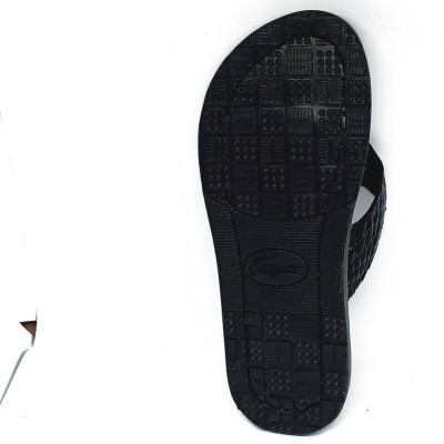 Dép da cá sấu Huy Hoàng kiểu kẹp màu nâu đất HT7234