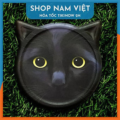 Đế Lót Ly Diatomite Siêu Thấm Hút Hình Mặt Mèo