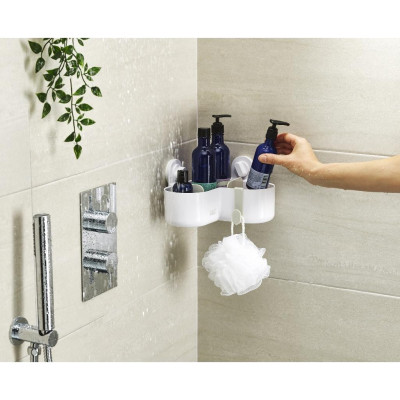 Kệ để đồ góc nhà tắm Joseph Joseph Duo Corner (White) - 006339