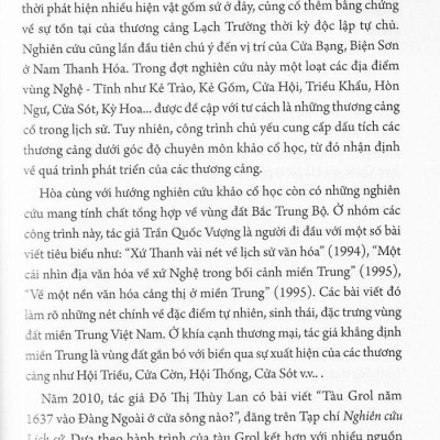 Các Thương Cảng Ven Biển Bắc Trung Bộ Thế Kỷ X - XIX