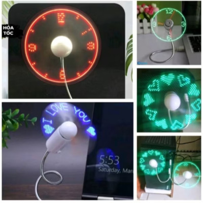 1 ĐÈN LED TRANG TRÍ HÌNH ĐỒNG HỒ QUẠT GIÓ CỰC ĐẸP CHẤT LƯỢNG