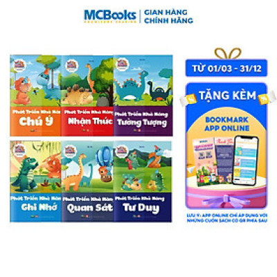 Combo Khủng Long tinh nghịch - Bộ 6 cuốn phát triển khả năng bản thân cho bé từ 3-6 tuổi