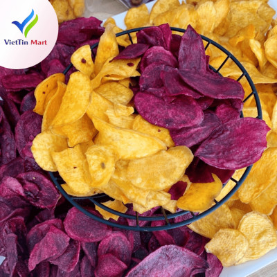 Khoai Lang Vàng Tím Sấy Mật Ong Viettin Mart 500g