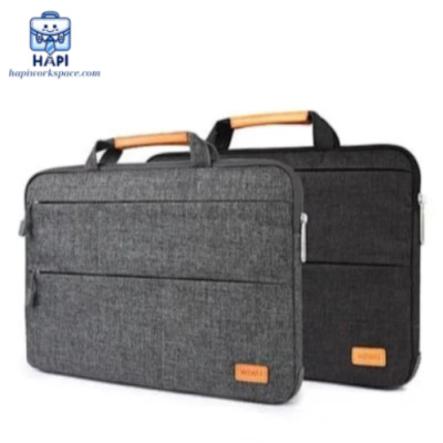 Túi chống sốc hàng chính hãng WiWU Smart Stand Sleeve Wi-SSS 15.4 inch tích hợp giá đỡ tản nhiệt gấp gọn - siêu tiện lợi