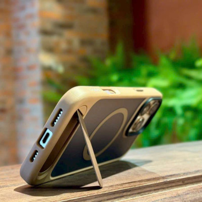 Ốp lưng cho iPhone 16 Pro , iPhone 16 Pro Max hiệu Likgus VALOR hỗ trợ sạc từ , lưng nhám viền màu có giá đỡ kim loại , chống sốc chống va dập thời trang cao cấp - Hàng chính hãng