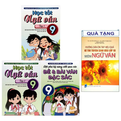 Sách - Bộ Sách Học Tốt Ngữ Văn 9 (Bộ 3 Cuốn) - Tặng Kèm Sách Hướng Dẫn Ôn Tập Hiệu Quả Kì Thi Tuyển Sinh Vào Lớp 10 Môn Ngữ Văn