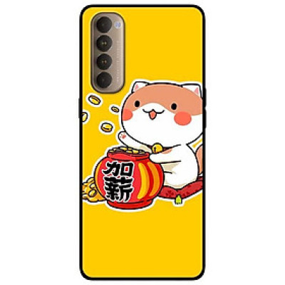 Ốp lưng dành cho Oppo Reno 4 Pro mẫu Mèo May Mắn 6