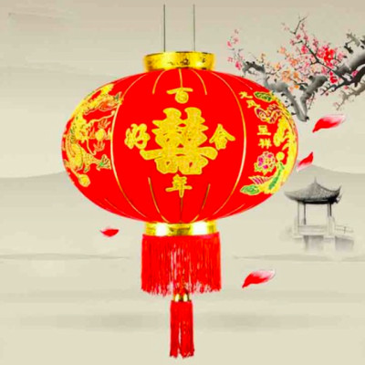 Đèn lồng trang trí ngày Tết - Size từ 30cm đến 50cm - Cây giả, hoa lụa Decor trang trí nhà cửa