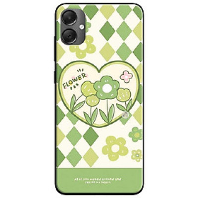 Ốp lưng cho Samsung A04 - A04s - A05 - A05s - Họa Tiết Hoa Xanh Lá - Hàng Chính Hãng