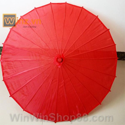 Dù cán gỗ Nhật Bản đỏ trơn - Winz.vn