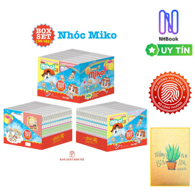 Boxset Comic- Boxset 36 Tập Nhóc Miko - NXB Trẻ- Tặng Kèm Sổ Tay Xương Rồng