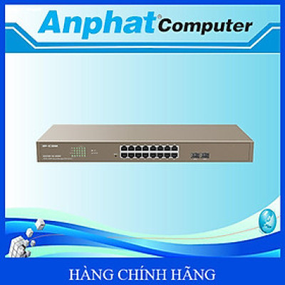 Switch 16 Cổng PoE IP-COM Tenda G3318P-16-250W – Hàng Chính Hãng
