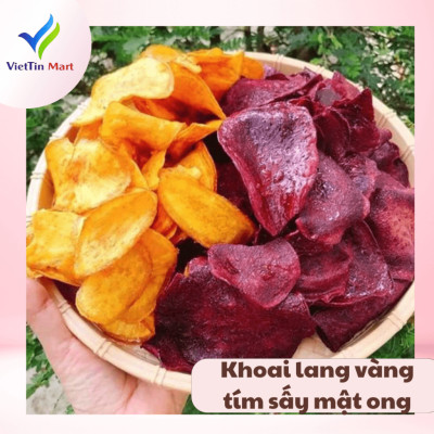 Khoai Lang Vàng Tím Sấy Mật Ong Viettin Mart 500g