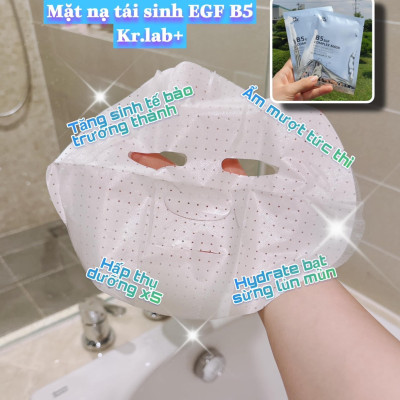 Combo 10 miếng Mặt nạ Mask B5 kr.lab B5 niacinamide EGF complex mask giúp cấp ẩm dưỡng trắng phục hồi da