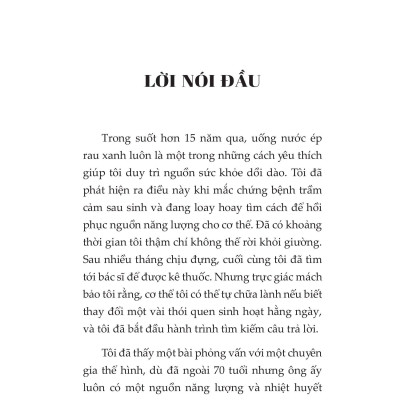 Nước Ép Tươi Xanh Thải Độc Chữa Lành