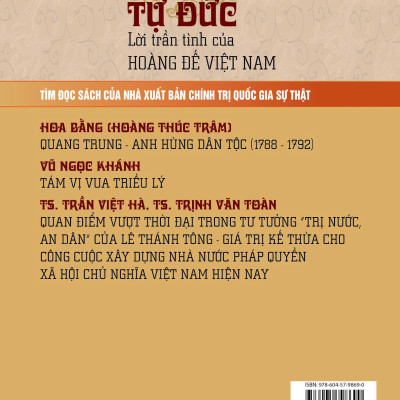 Tự Đức lời trần tình của Hoàng Đế Việt Nam - bản in 2024