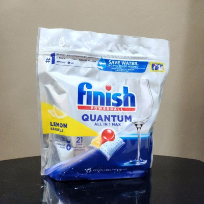 VIÊN RỬA BÁT FINISH QUANTUM All in 1 Max 21 VIÊN- ( ĐỨC )