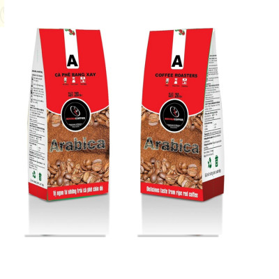 Cà Phê Arabica Cầu Đất - Pha Máy - Gói 250gr Nguyên Hạt Hương Vị Đậm Đà Cân Bằng Hoàn Hảo Rovina Coffee