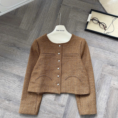 Áo khoác dạ nâu sang chảnh chuẩn xịn