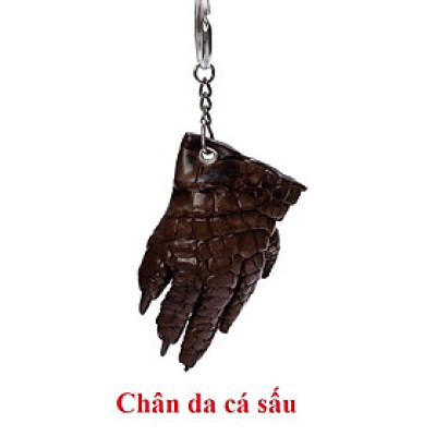  Móc khóa da cá sấu màu nâu đất HJ8211-16-19-72-86