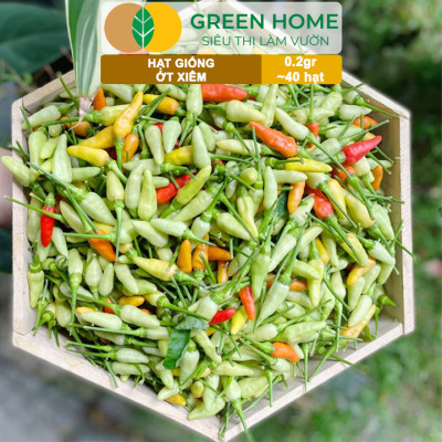 Hạt Giống Ớt Xiêm Greenhome, Gói 0,2gr, Dễ Trồng, Sai Trái, Siêu Cay G09