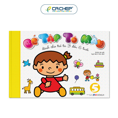 Combo 6 cuốn Bé tập tô màu